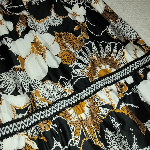 Vintage 1960's Alex Colman California bohemian maxi floral dress boho - Picture 11 of 16